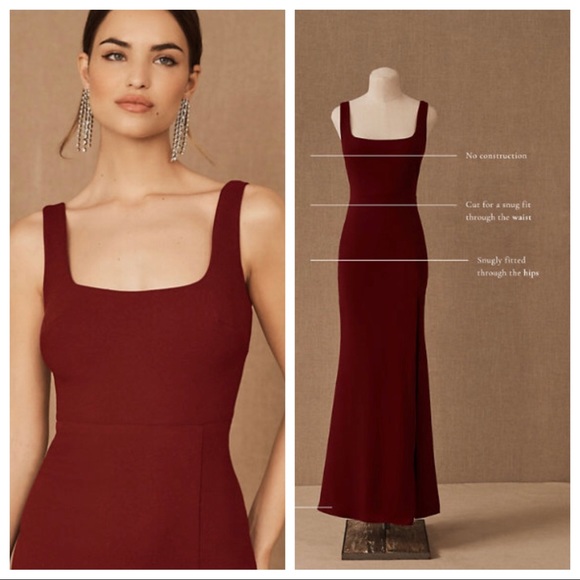 NEW BHLDN Adena Square-Neck Maxi Dress Z427-7 - Picture 2 of 2